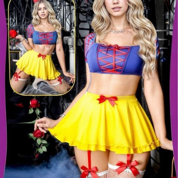 Seductive Snow White Cosplay Lingerie Set