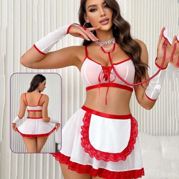 Seductive Nurse Roleplay Costume Set