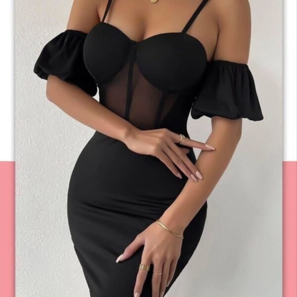 Elegant Off-Shoulder Corset Dress