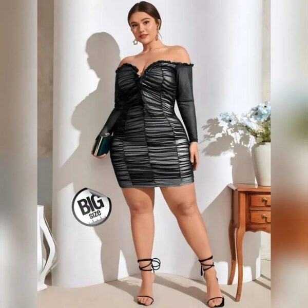 Elegant Off-the-Shoulder Ruched Mini Dress