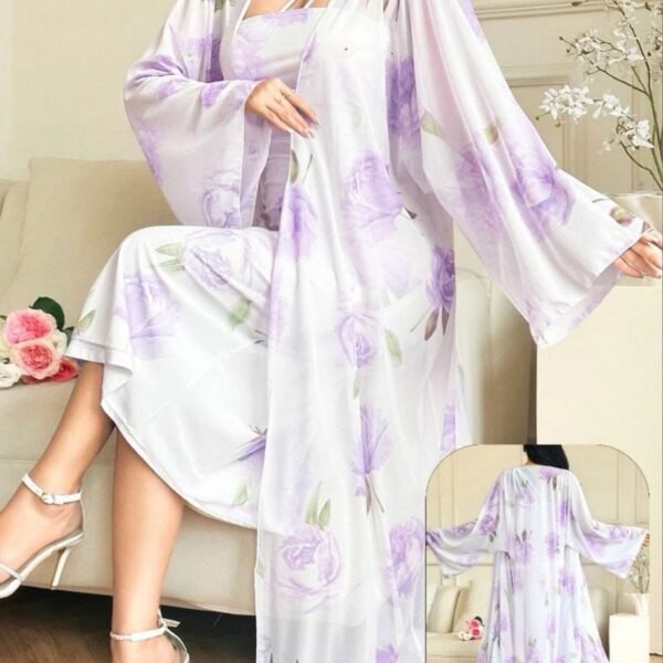Elegant 2-Piece Floral Loungewear Set