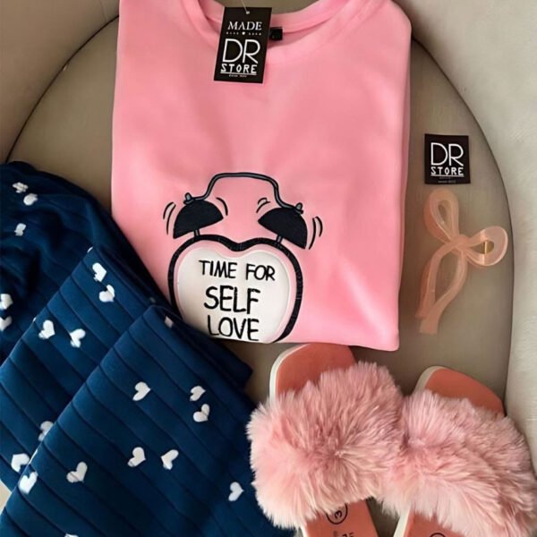 "Time for Self Love" Cozy Pajama Set