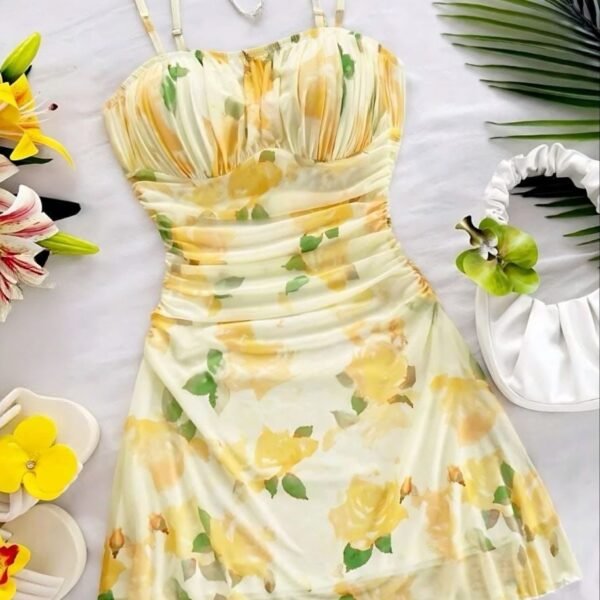 Vintage-Inspired Floral Mini Dress