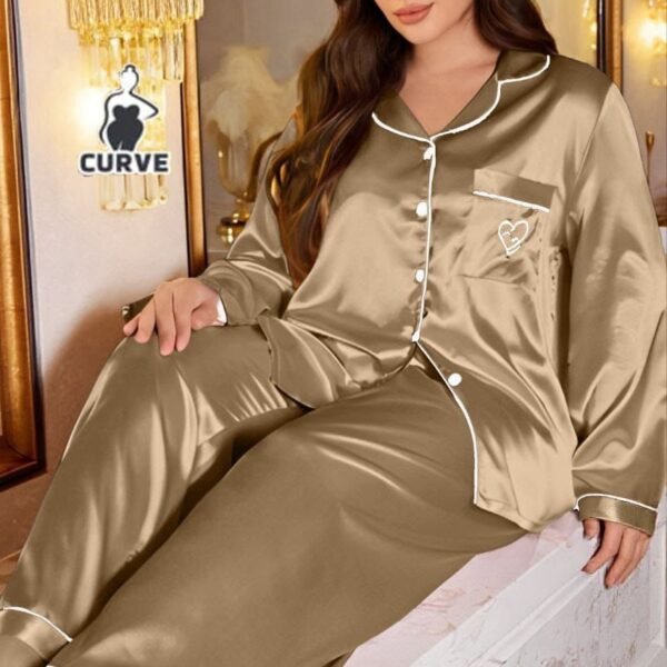 Elegant Satin Pajama Set