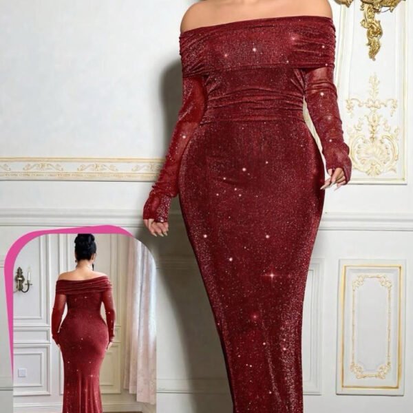 Elegant Shimmering Evening Gown