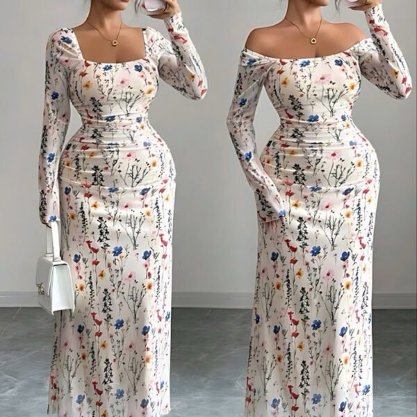 Floral Print Bodycon Dress