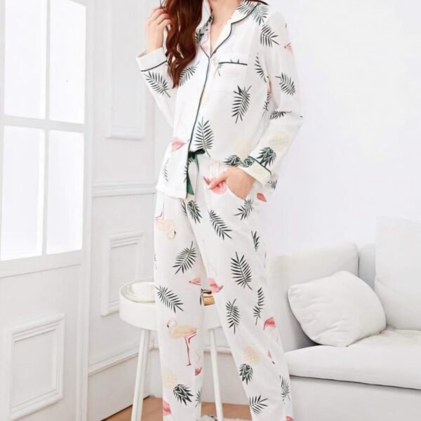 Flamingo Print PJ Set