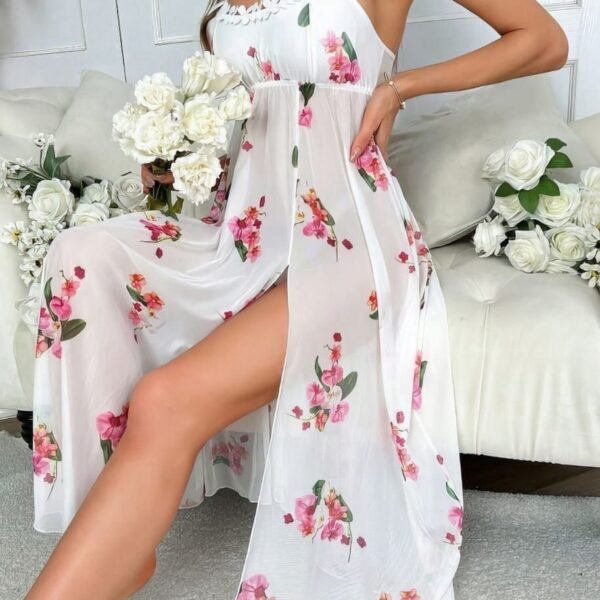 Floral Print Babydoll Nightgown