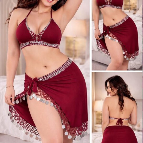 Exotic 2-Piece Belly Dance Inspired Set