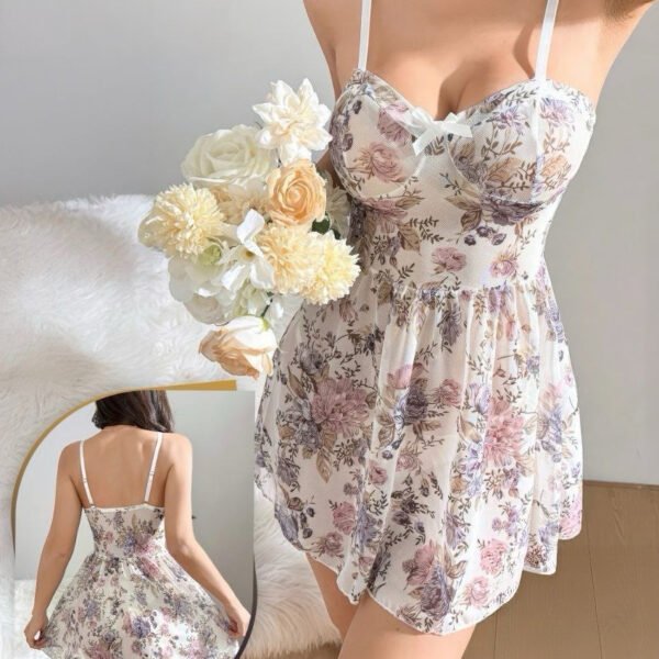Floral Print Mini Cami Dress