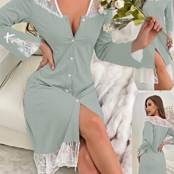 Elegant Lace Nightshirt