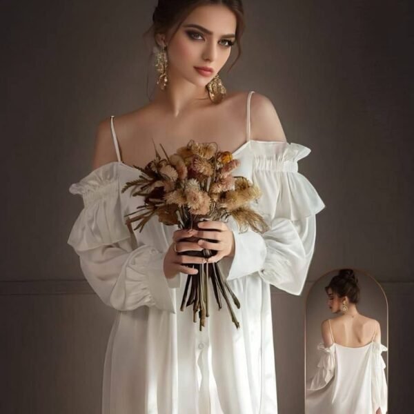 Romantic Off-The-Shoulder Ruffled Mini Dress