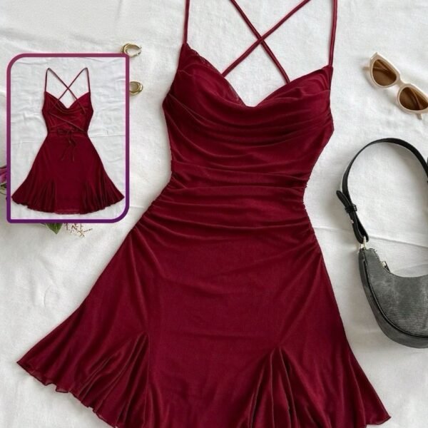 Elegant Ruched Mini Dress