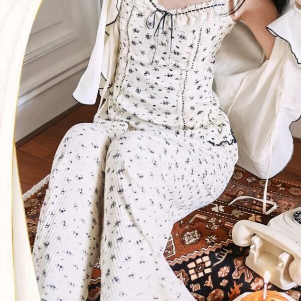 Chic Floral Print Loungewear Set