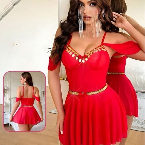 Exotic Charm Chiffon Mini Dress