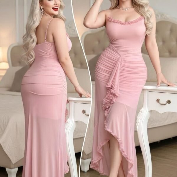 Elegant Ruched Mermaid Gown