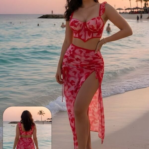 Tropical Bloom 2-Piece Beach Set