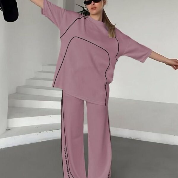 Two-Piece Oversized Sporty Loungewear Set