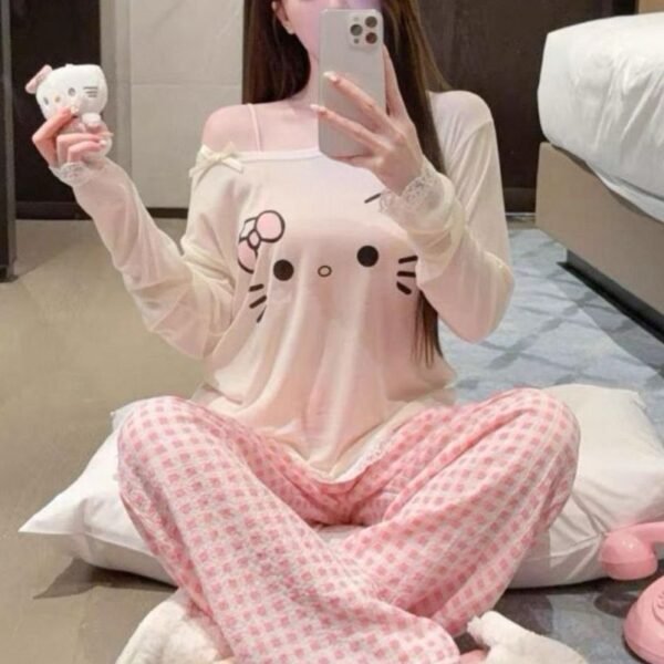 Women's Cute Character Print Loungewear Set