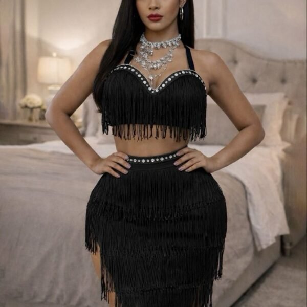 Glamour Fringe Two-Piece Set