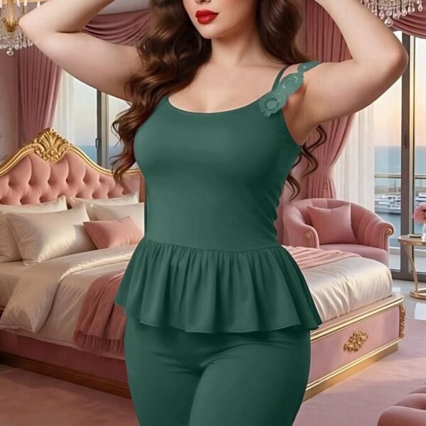 Chic Peplum Camisole Lounge & Pajama Set