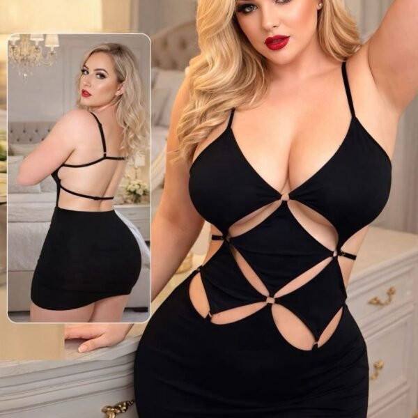 Elegant & Seductive Cut-Out Mini Dress