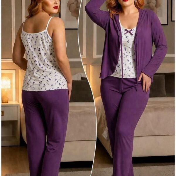 Elegant 3-Piece Sleepwear & Loungewear Set