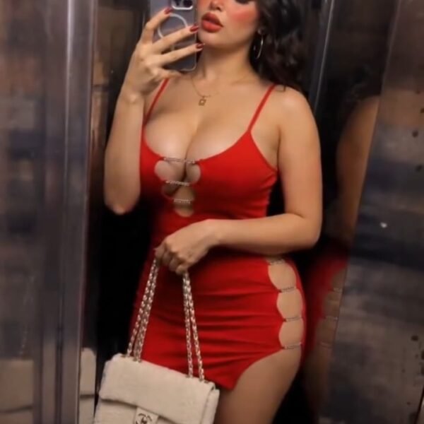 Sizzling Red Cut-Out Bodycon Mini Dress